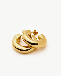 Ripple Oversized Stud Earrings | 18k Gold Plated