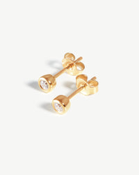 Ripple Oversized Stud Earrings | 18k Gold Plated